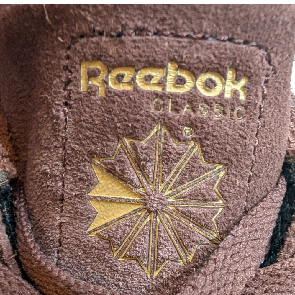 Reebok Club C 85 Brown Red Suede Gum‎ Sole Low Top Womens 6 Skater Sporty Urban